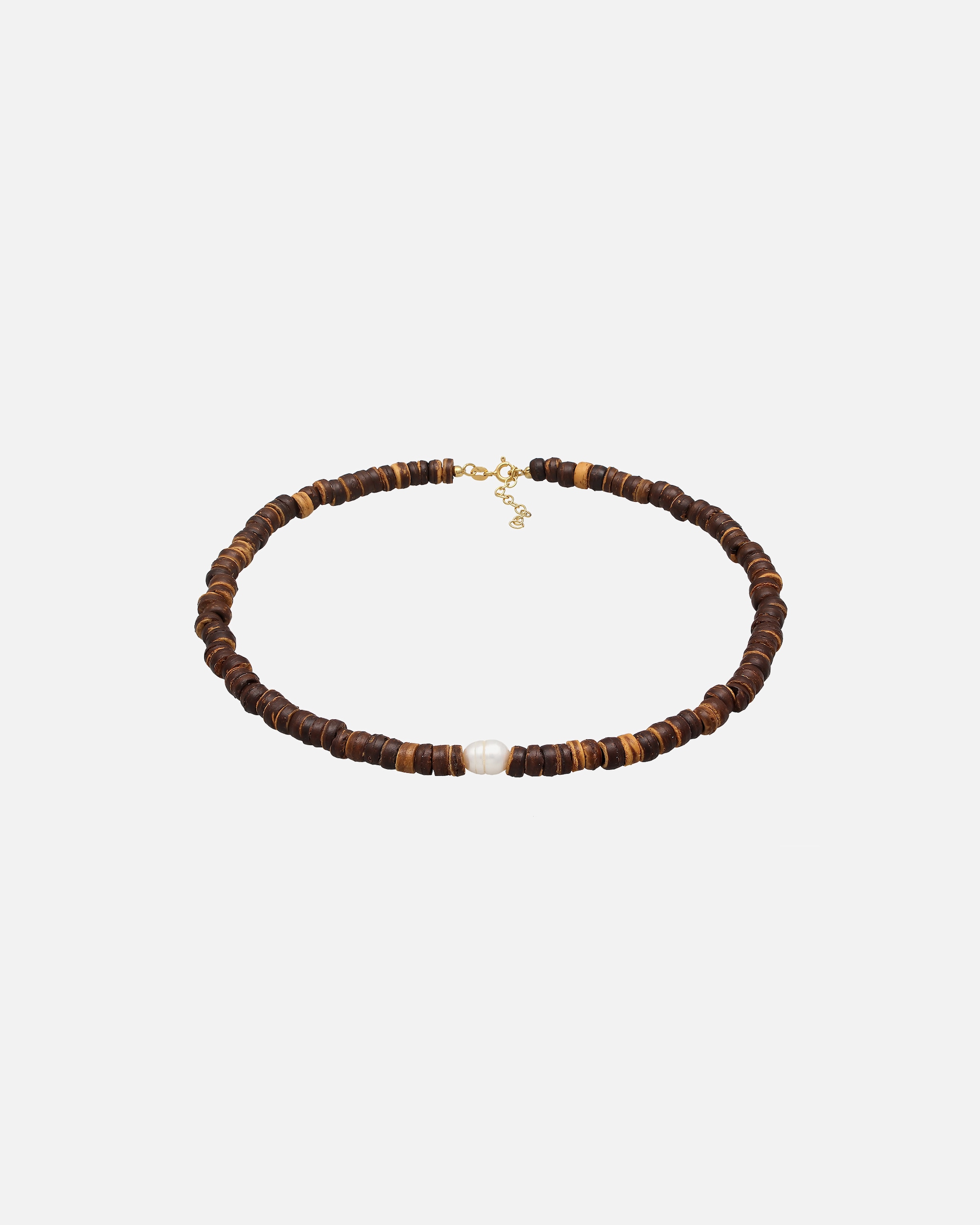 Elli PREMIUM Elli PREMIUM Collier Femmes Choker perles de coco avec perle de culture d'eau douce en argent sterling 925
