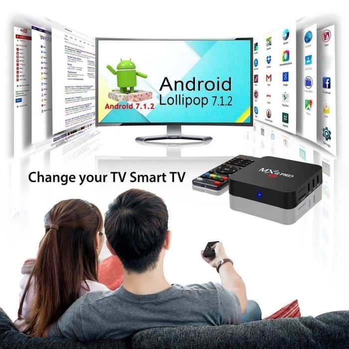 Smart TV Box Android 7.1 Miracast HD Multimedia Decoder