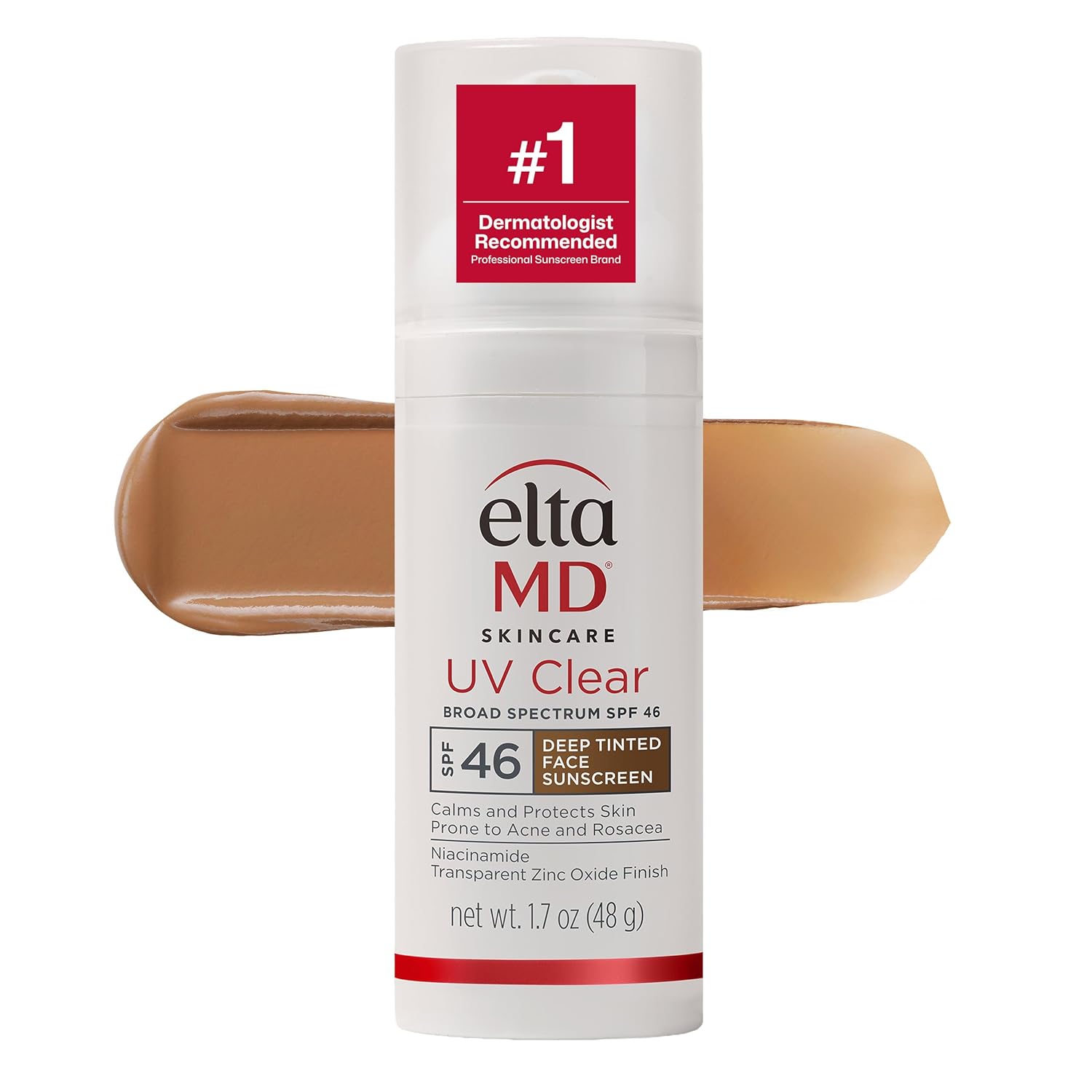EltaMD UV Clear Face Sunscreen SPF, Oil-Free Sunscreen with Zinc Oxide, Dermatologist Recommended