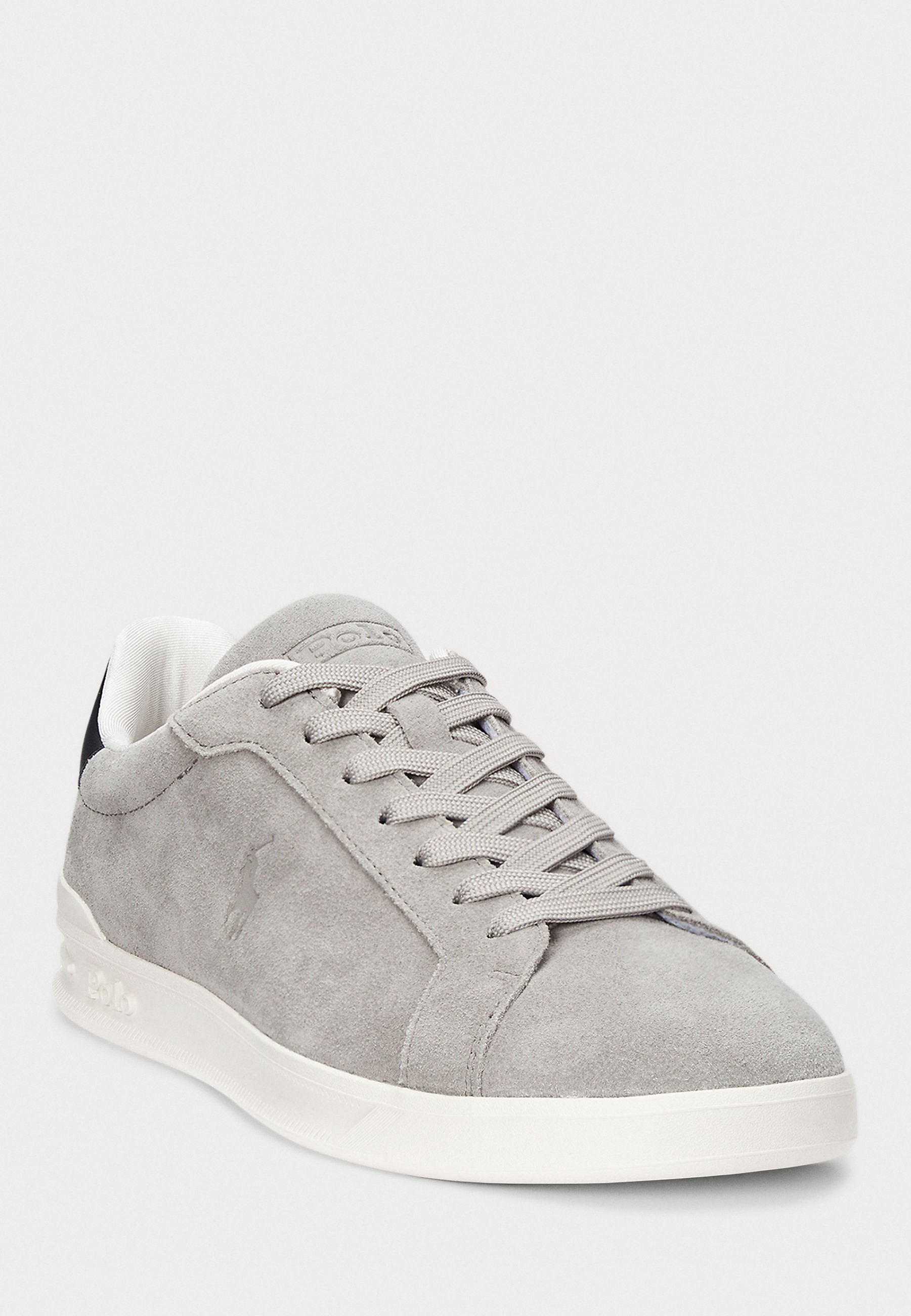 Baskets unisexes Polo Ralph Lauren HERITAGE COURT II en daim - gris terre/noir