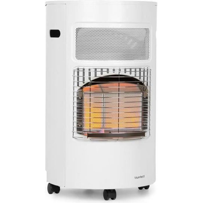 Calefactor de gas - BLUMFELDT - Bonaparte - Negro - 4200W - Móvil con ruedas