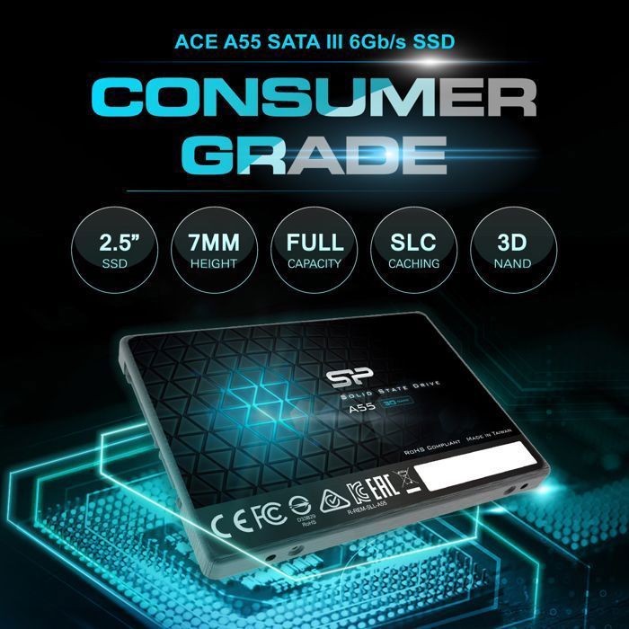 Unidad SSD interna - Silicon Power - Ace A55 512GB - SATA III 2.5
