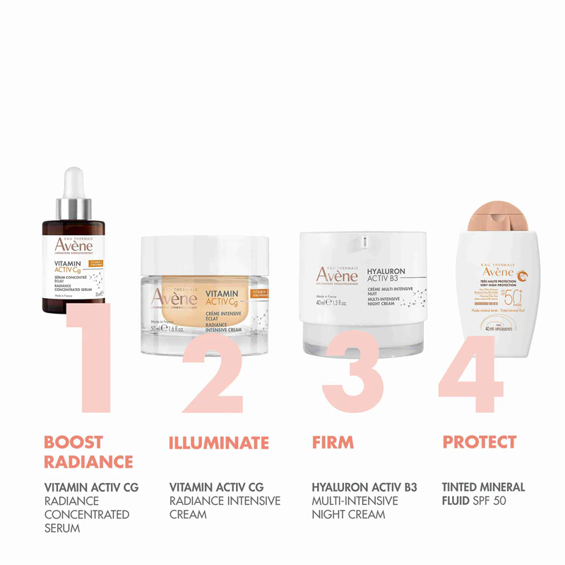 Avène Vitamin Activ Cg Radiance Concentrated Serum: sérum concentrado com efeito iluminador.
