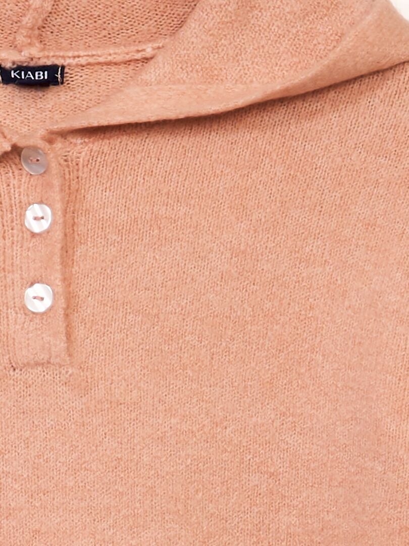 Maxi hoodie - Perzikroze