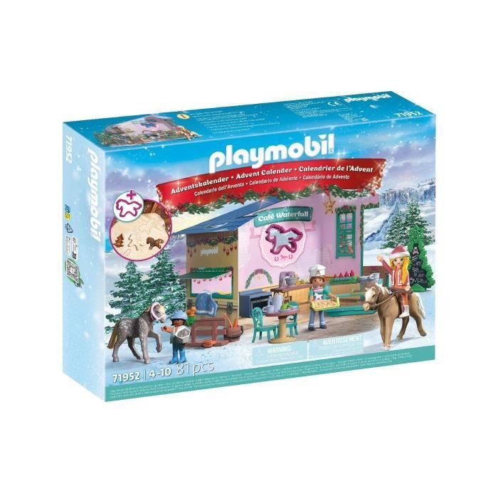 Playmobil 71952 Christmas Pastry Advent Calendar, Advent Calendars, Horses of Waterfall, 81 pieces, Ages 4+
