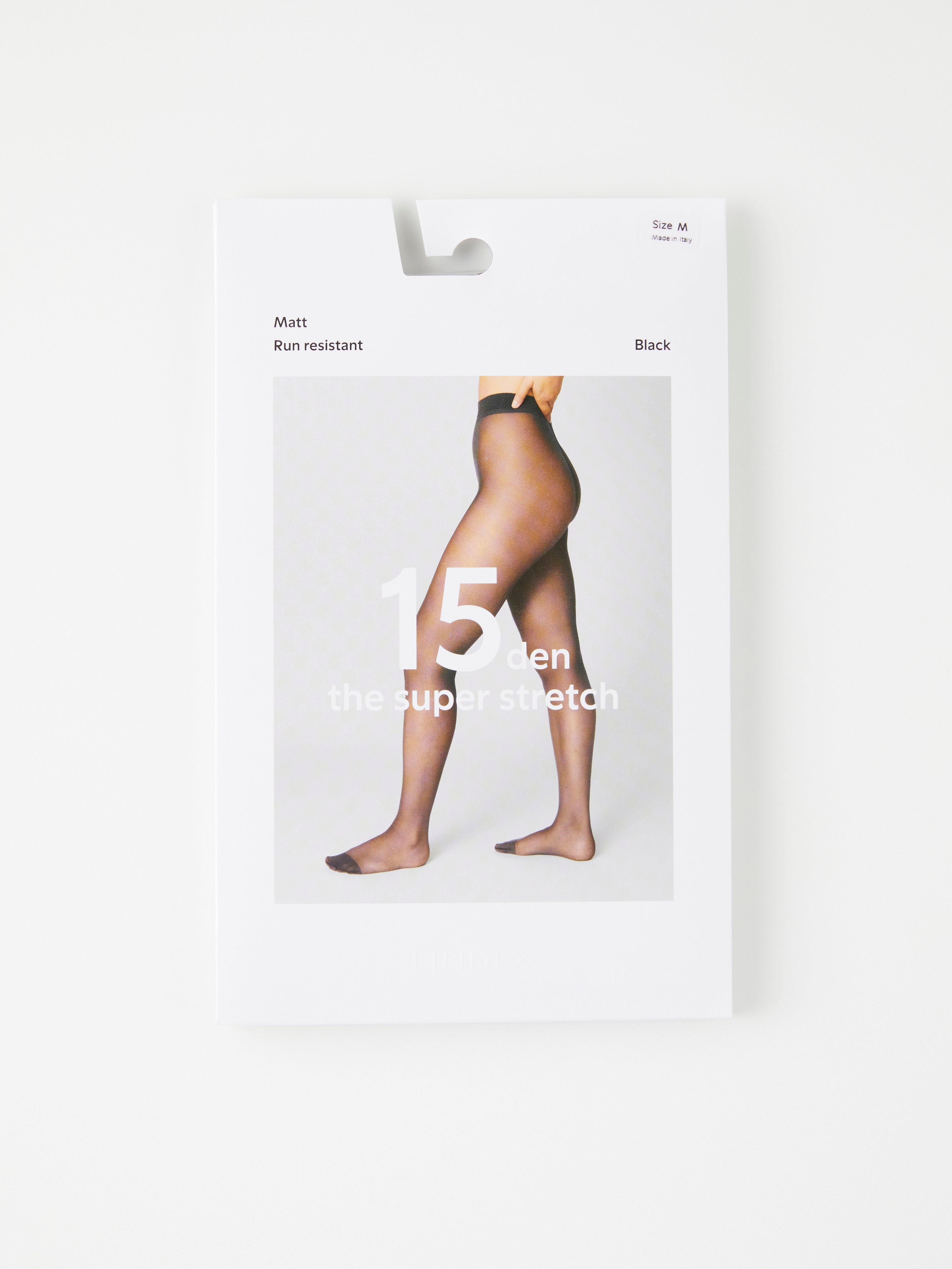 Strumbyxor mat super extensible 15 deniers Noir