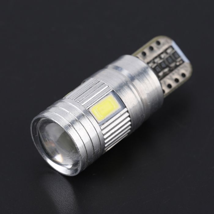 Bombilla LED Shipenophy T10, 10 unidades, T10 5630 6SMD W5W, bombilla LED decodificable para coche, Canbus, sin errores, para faros delanteros.