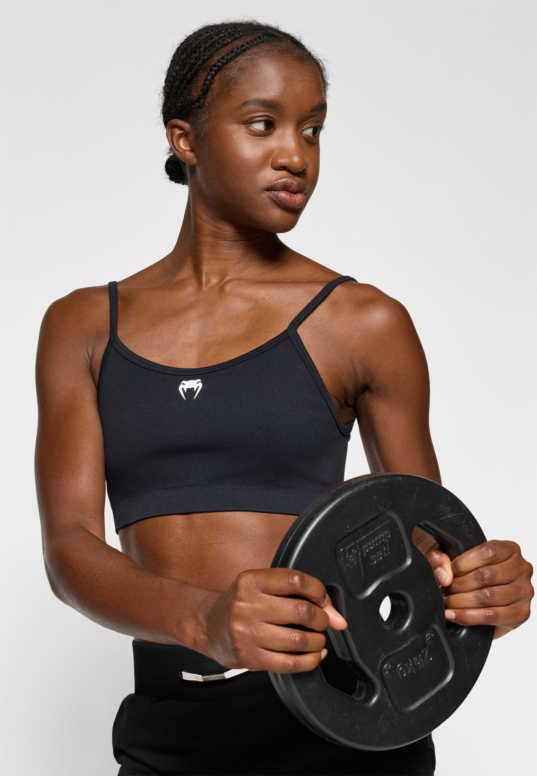 Soutien-gorge de sport Venum SCULPT BRA - Maintien moyen - Noir/Blanc