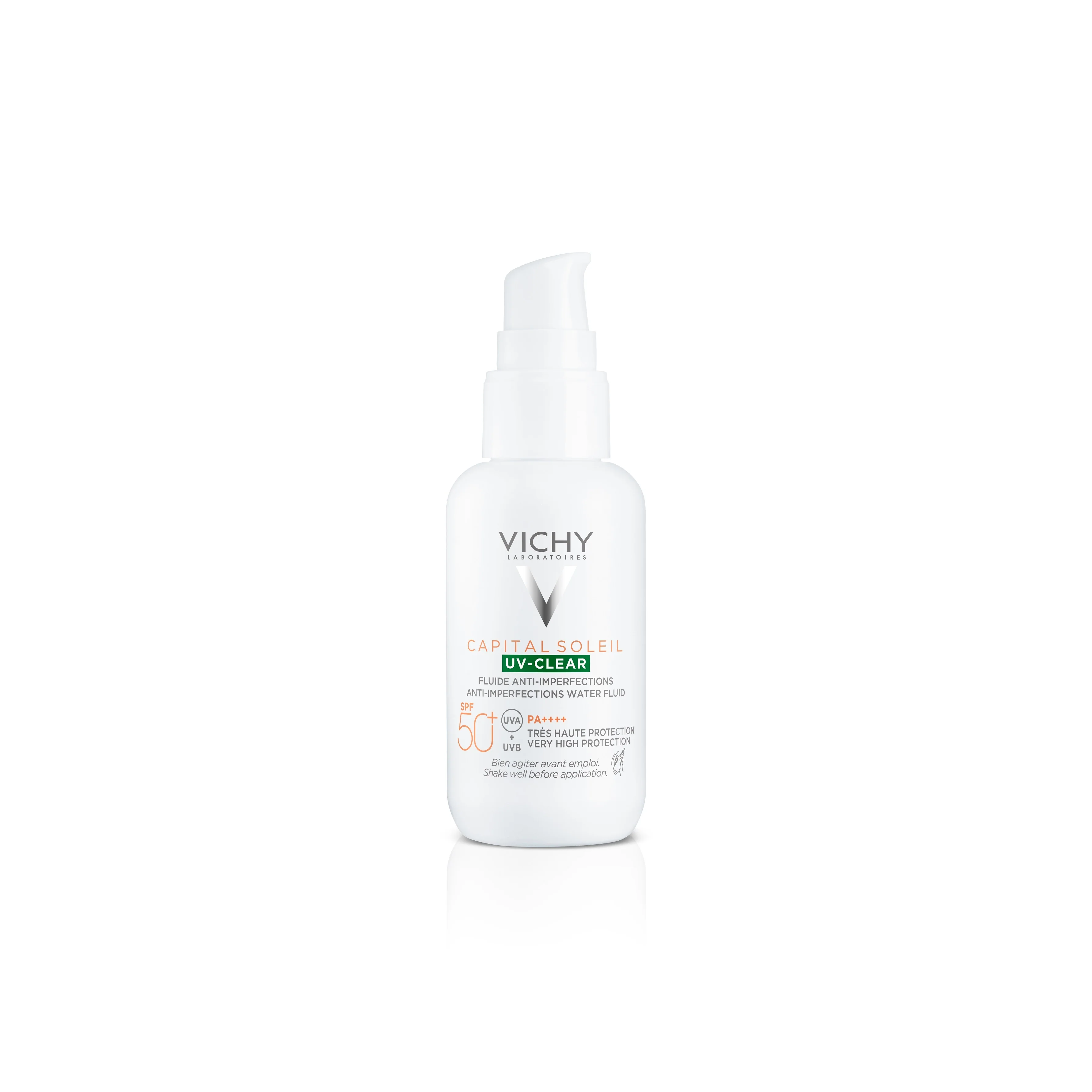 Capital Soleil Capital Soleil UV-Clear Fluido Anti-Imperfezioni SPF50+ - Crema viso giorno antimperfezioni, Trattamenti Protettivi