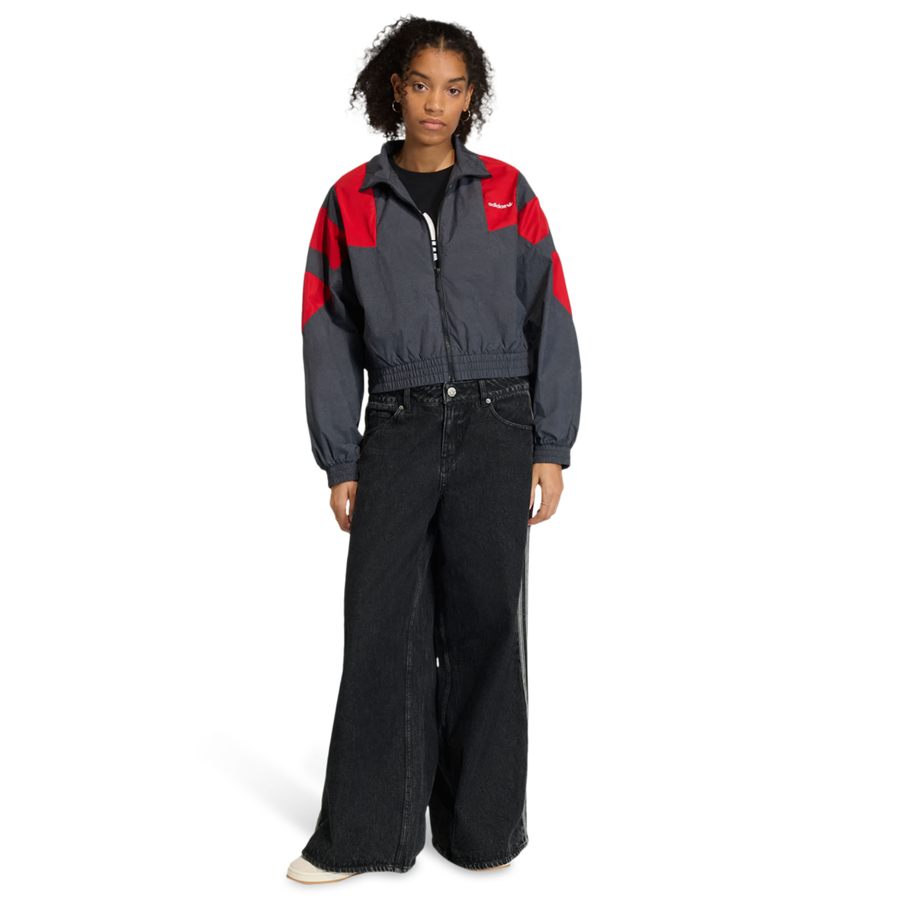 adidas Blocked Washed Zipped Track Top