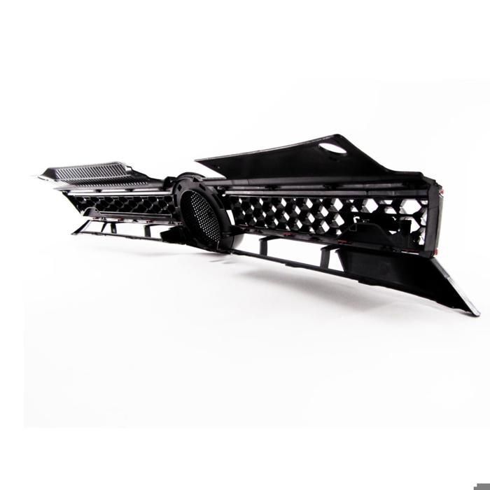 Frontgrill ABS VW Golf 6 fra 2008 til 2012 Sort - Rød, uten emblem - 41177531