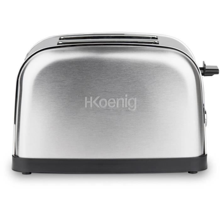 Zwei-Scheiben-Toaster - HKOENIG - TOS7 - 850 W - Edelstahl