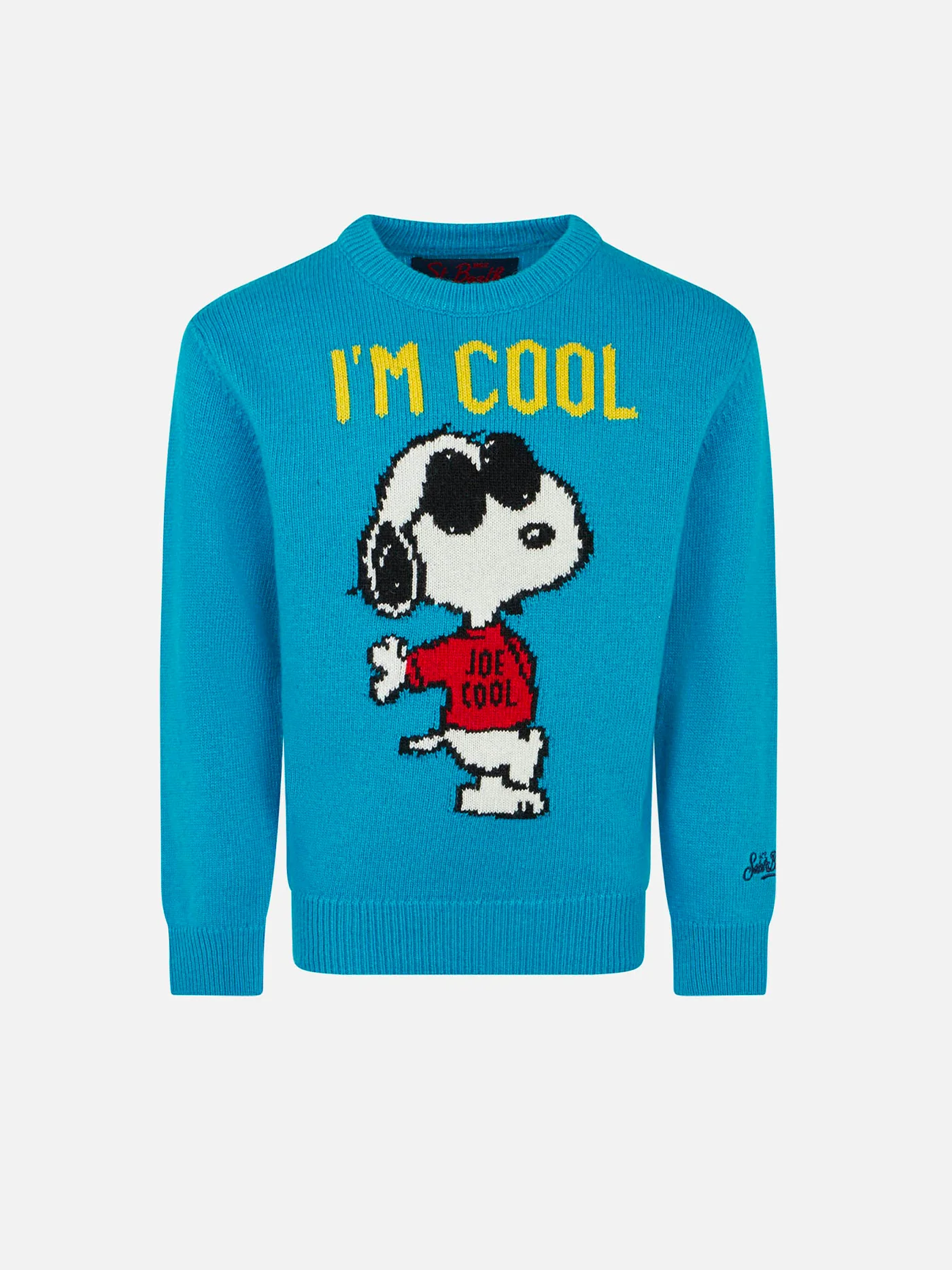 Trui met Snoopy-print en de tekst 