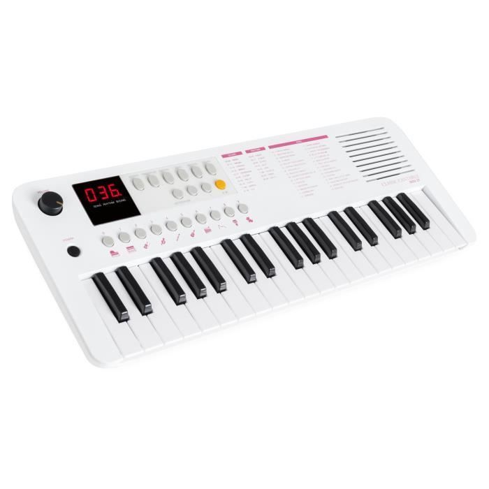 Classic Cantabile MINI-37 Piano keyboard white-pink