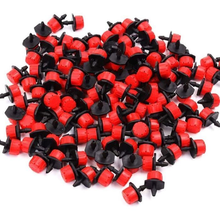 Goteros de riego ajustables - MHY® - 100 unidades - Riego preciso - 360 grados - 8 orificios de pulverización