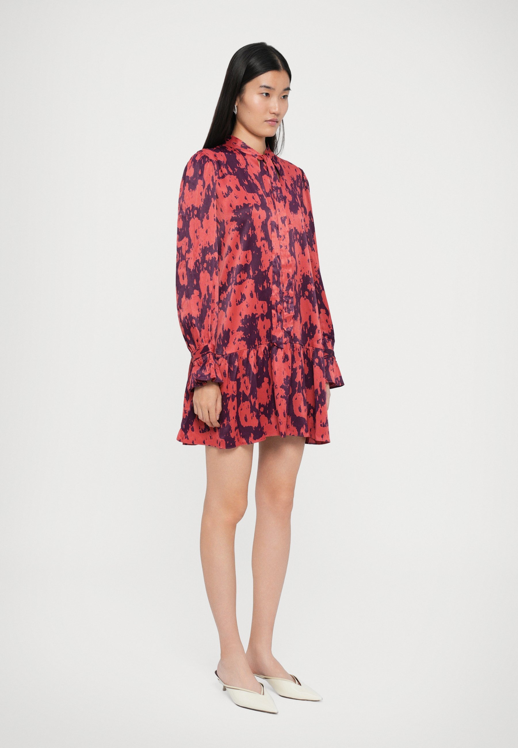 Diane von Furstenberg YVONNE DRESS - Dnevna obleka - temno rdeča