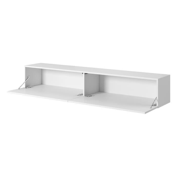 Meuble Tv - Blanc - Veldio - 175 cm