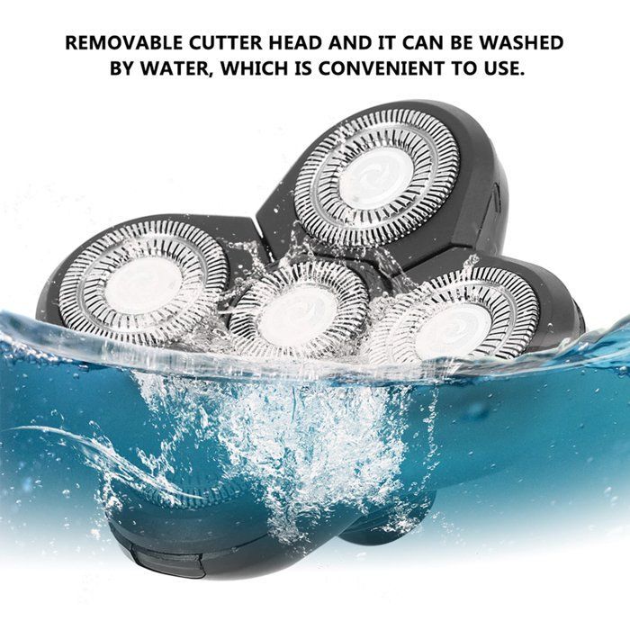 SALALIS Remplacement de rasoir électrique Rasoir à barbe électrique 5 lames, tête hygiene blaireau Tête de coupe de rechange 5