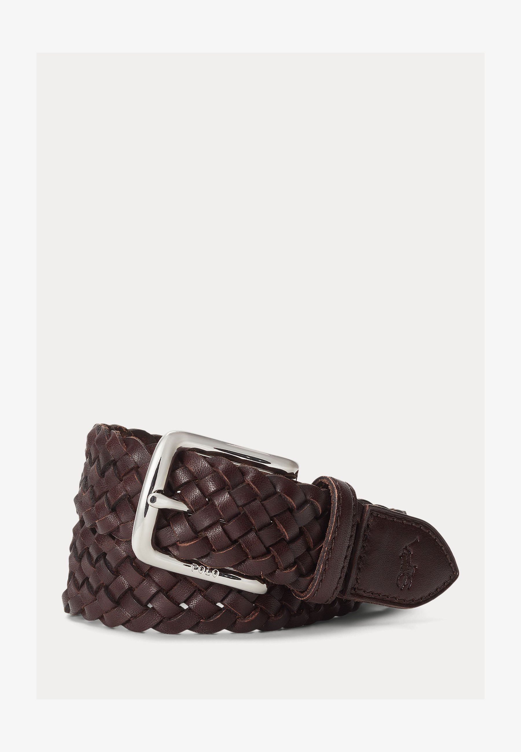 Polo Ralph Laurenin punottu nahkavyö - Vyö - tummanruskea