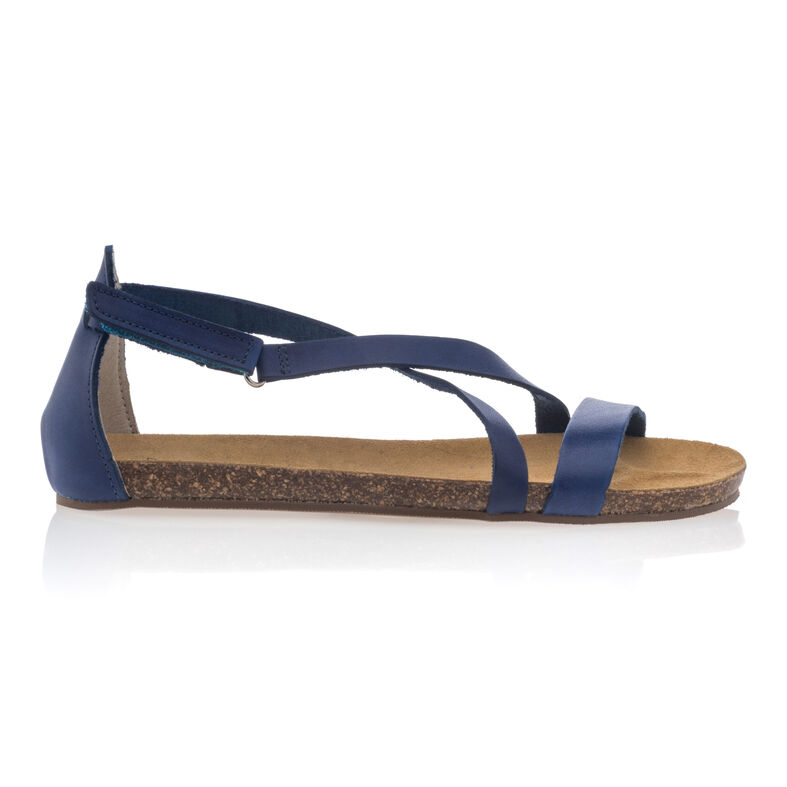 Sandalias azules para mujer / Zapatos de punta abierta