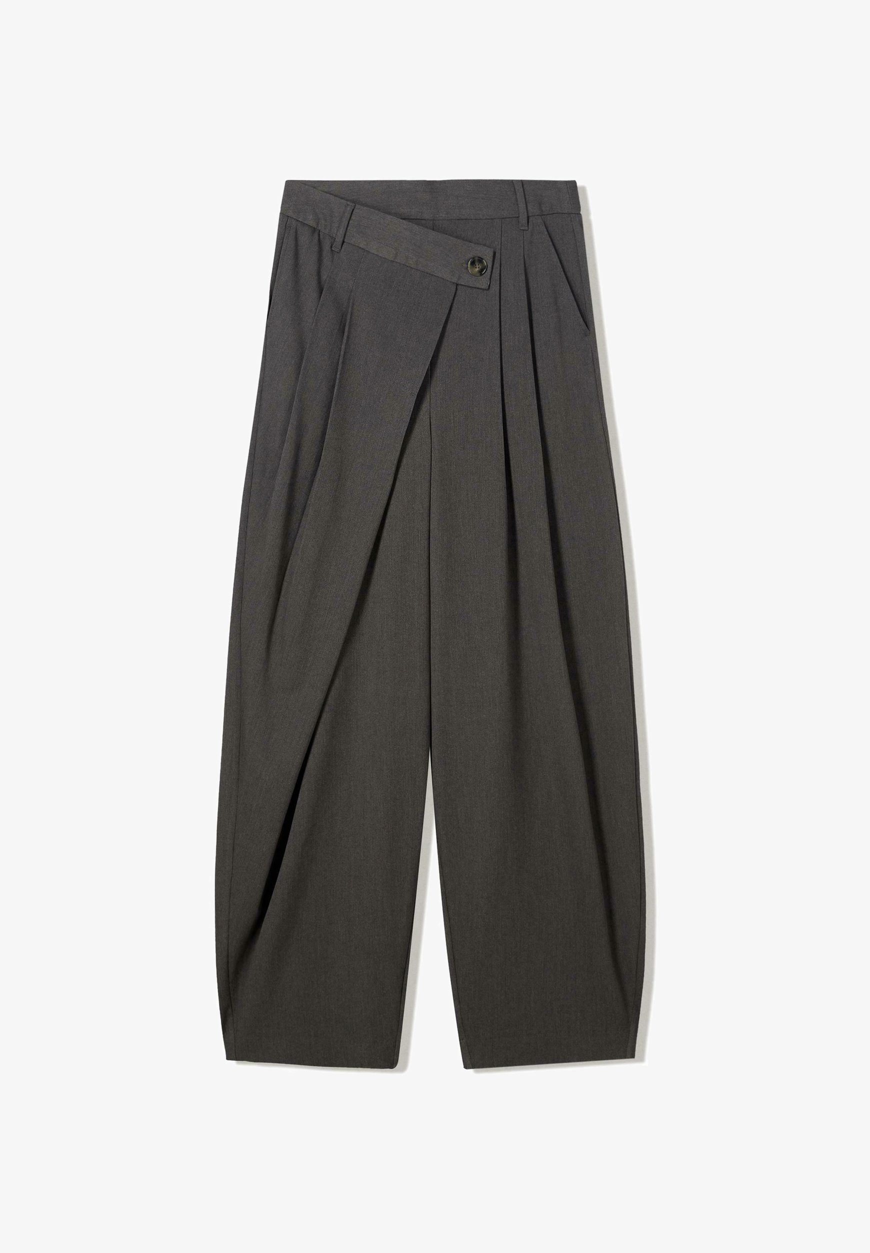 Pantalon Bershka TAILORED - gris foncé chiné