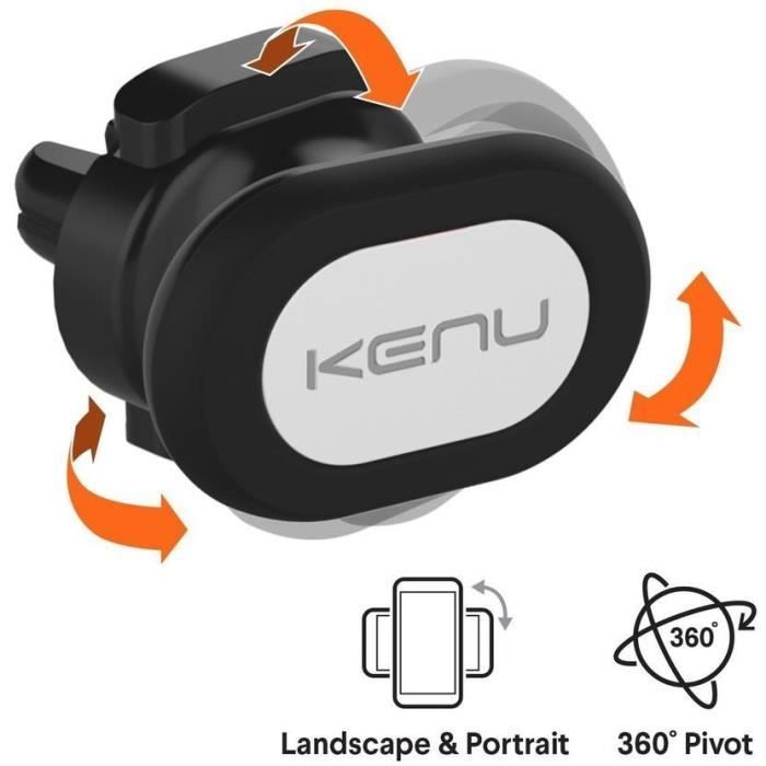 Suporte magnético para carro KENU Black Airframe