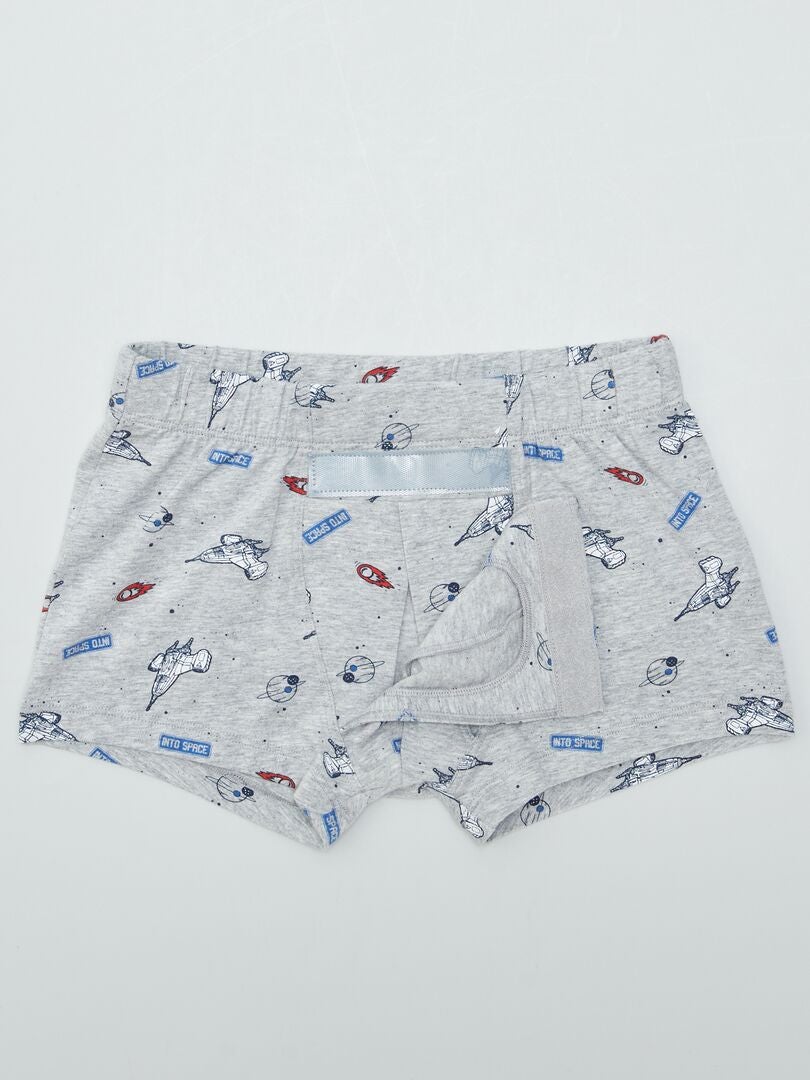Set van 2 boxershorts met klittenbandsluiting - So Easy - GROEN