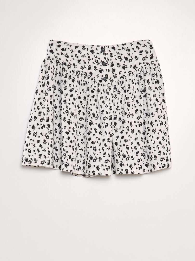 Saia floral - BEGE