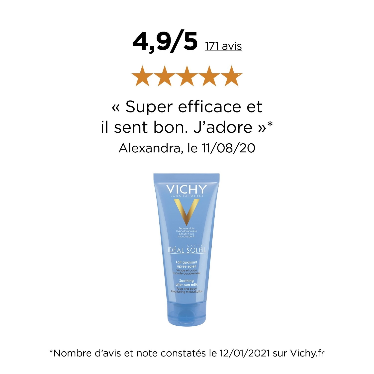 Vichy Soin Lacté Apaisant Visage Et Corps