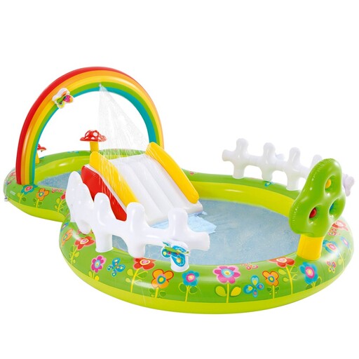  Aquatic Play Center With Tobogán Jardín Intex