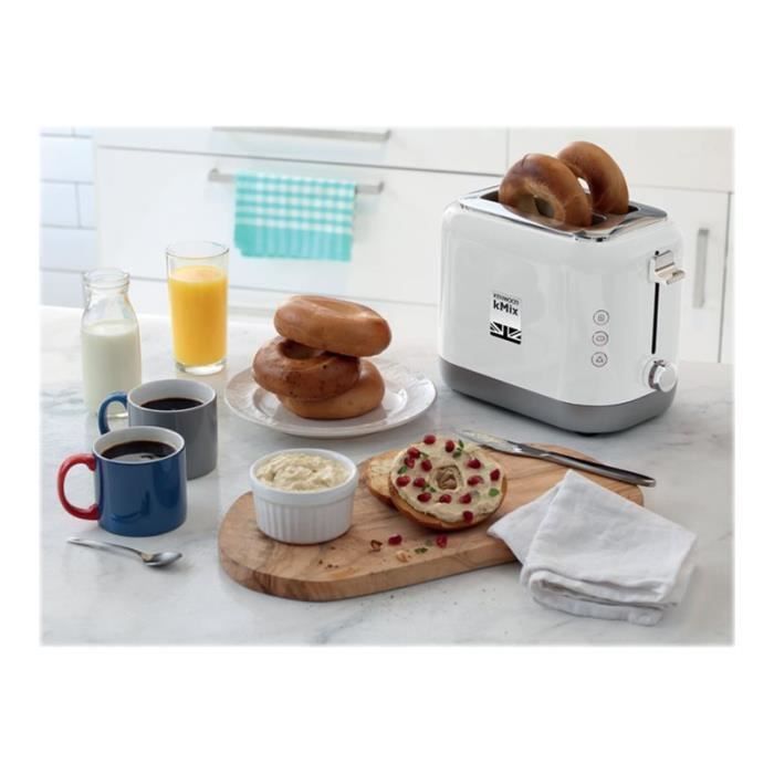 Kenwood kMix Broodrooster - TCX751WH - 2 sleuven - Baguette- en ontdooifunctie - Wit