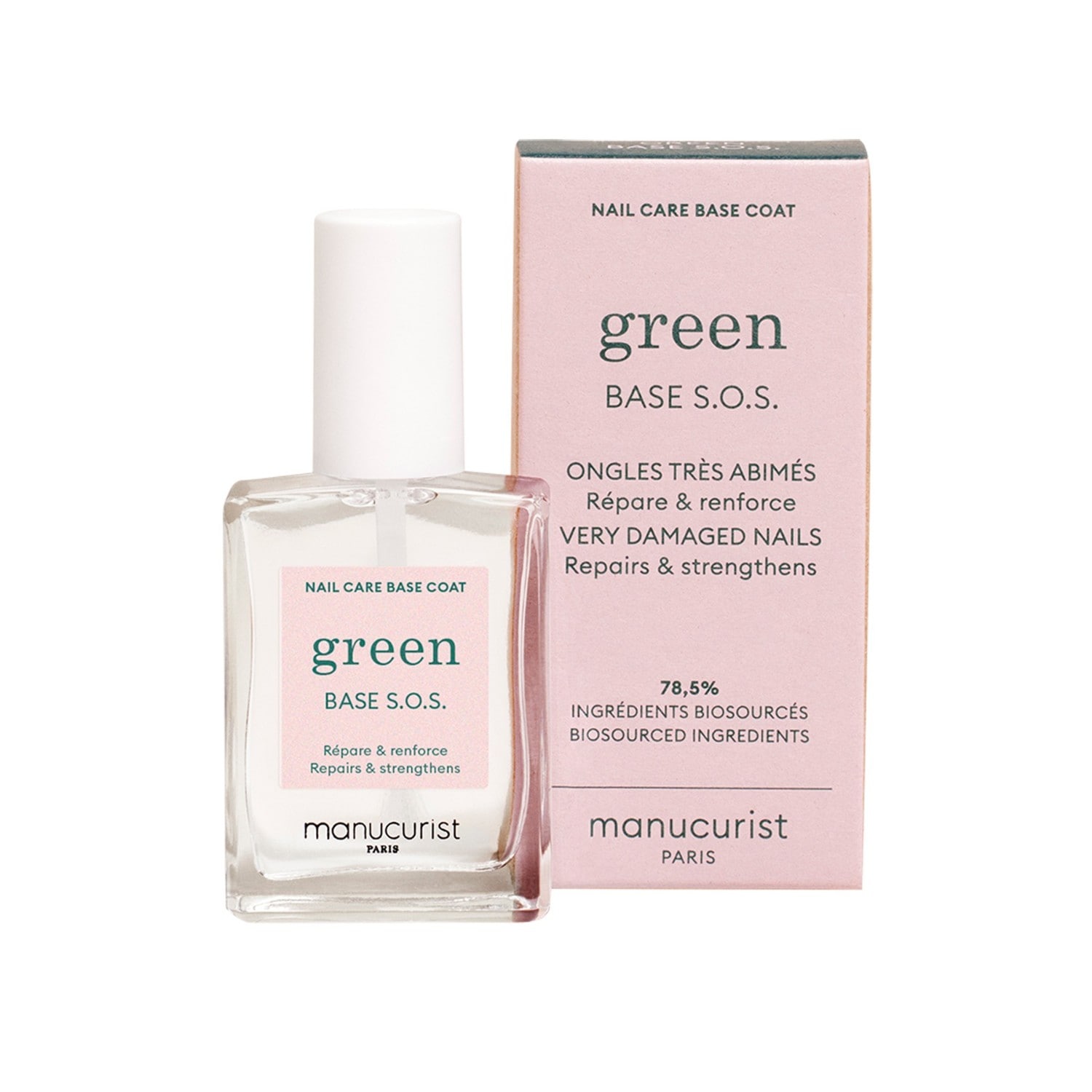 Zielona baza pod manicure SOS - / - TRANSPARENT