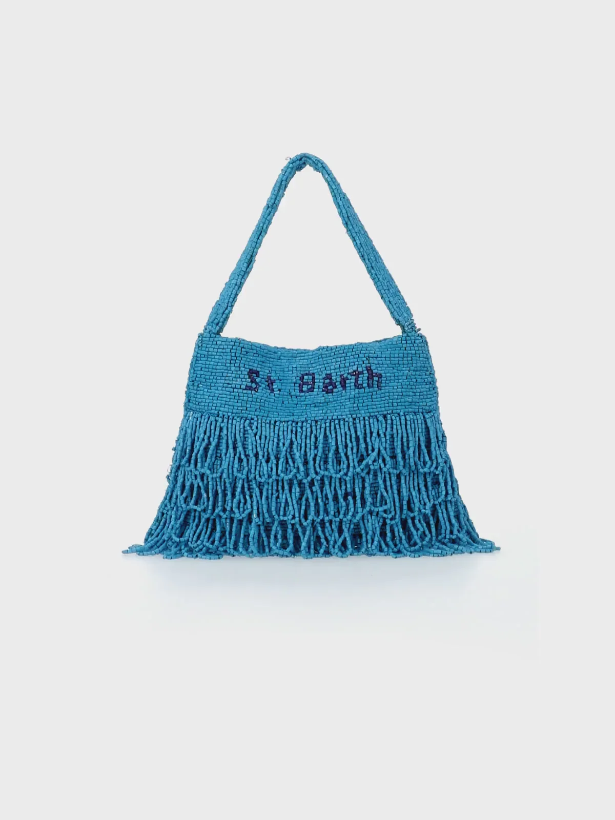 Mini-Tasche in Perlmutt-Türkis