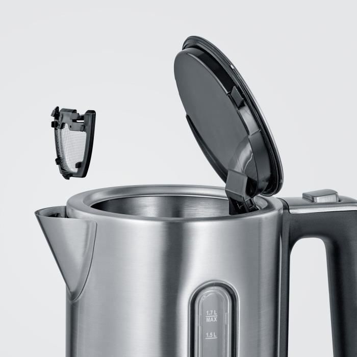 Bollitore SEVERIN WK3418 - Acciaio inox - 1,7 L - Temperatura regolabile - Display LCD