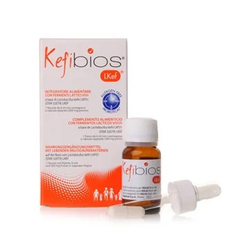 Kefibios Drops Voedingssupplement met levende melkzuurfermenten 6 ml Voor een goede darmflora