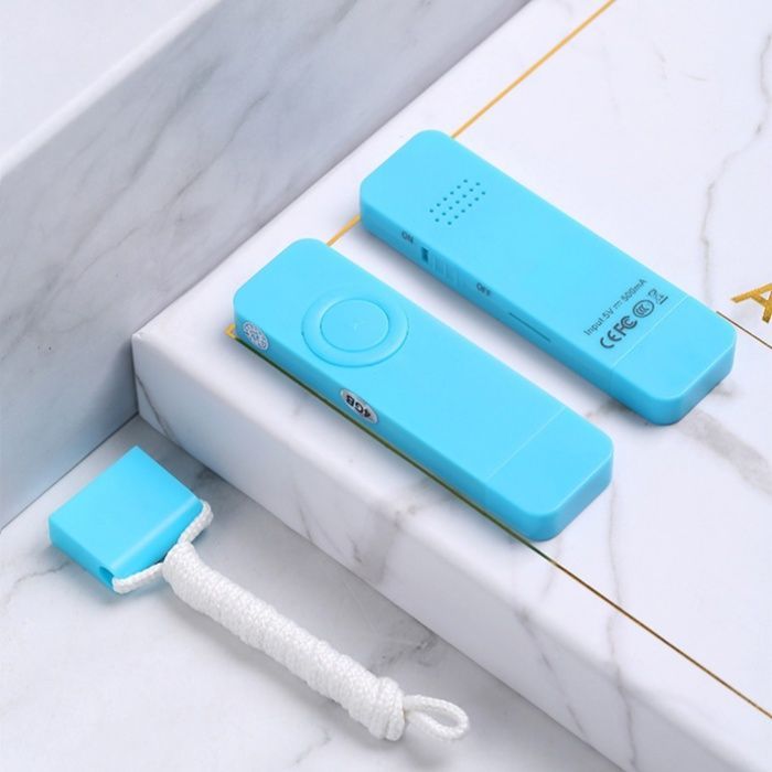 Lettore MP3, 4 GB, qualità audio HD, stereo, ricarica USB, portatile, blu