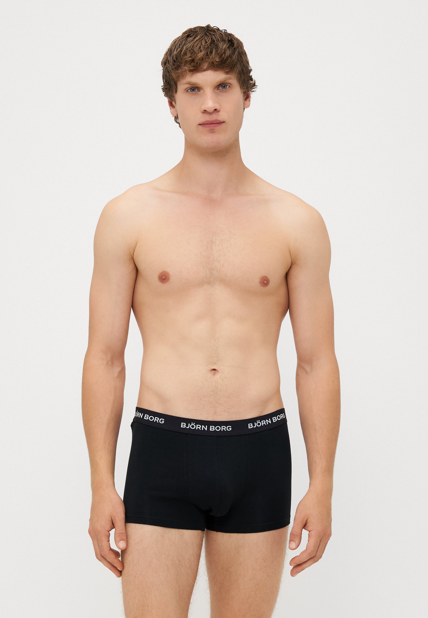 Björn Borg TRUNK 3-PACK - Boxershorts - wit/zwart/donkerblauw