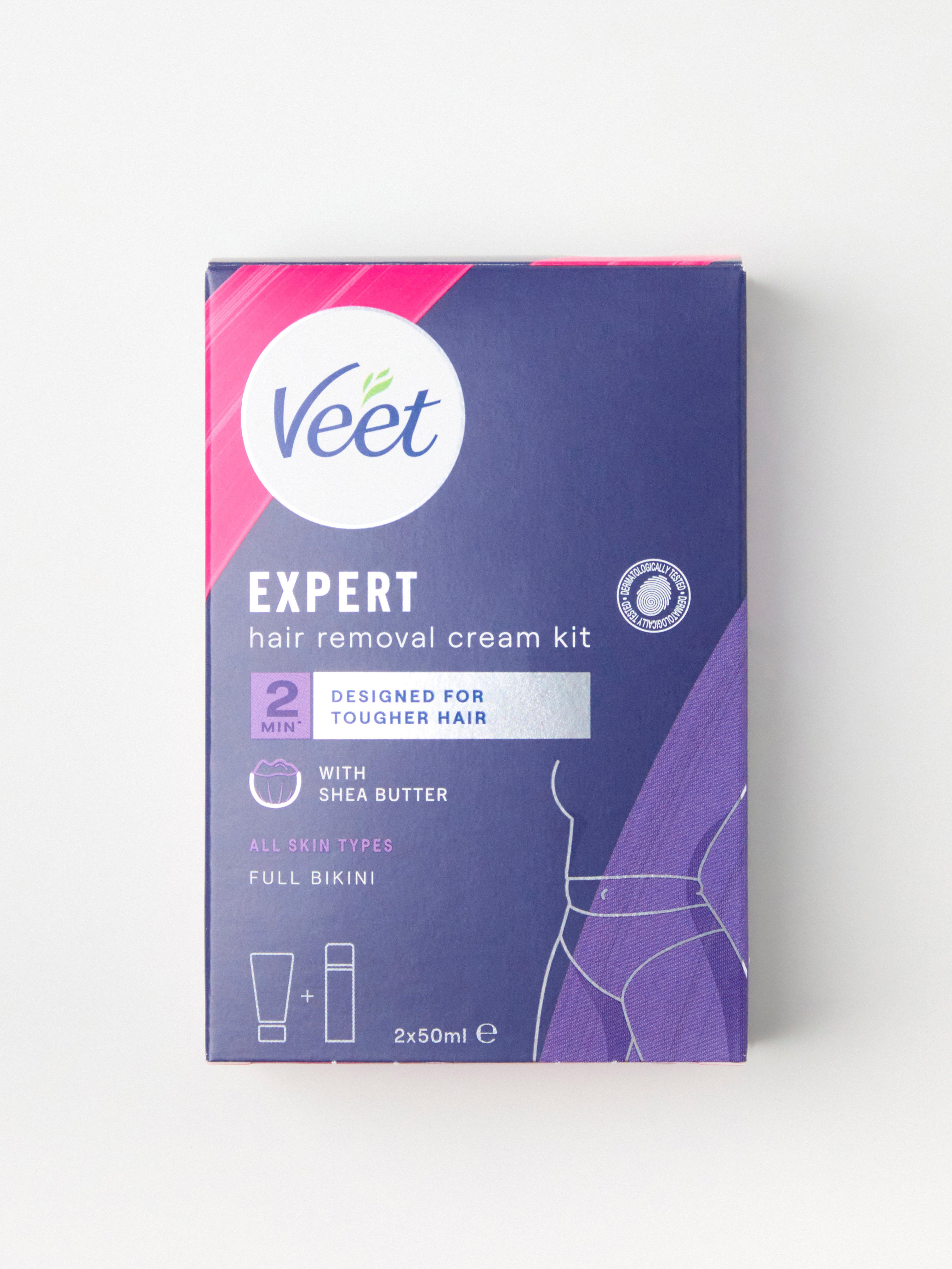 Veet Expert hårfjerningskremsett for hel bikini uten farge