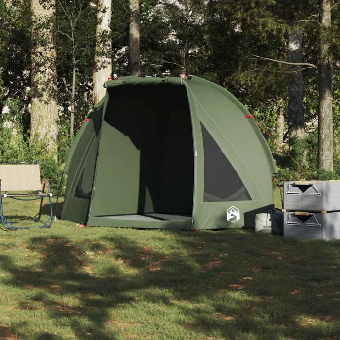 Tienda de pesca impermeable vidaXL color verde oliva 4009479