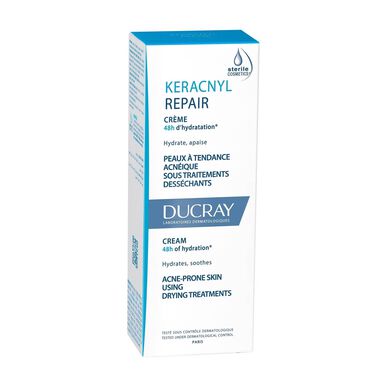 Ducray Keracnyl REPAIR -voide 48 tunnin kosteutus Aknehoito Kompensoiva voide 50 ml 50 ml