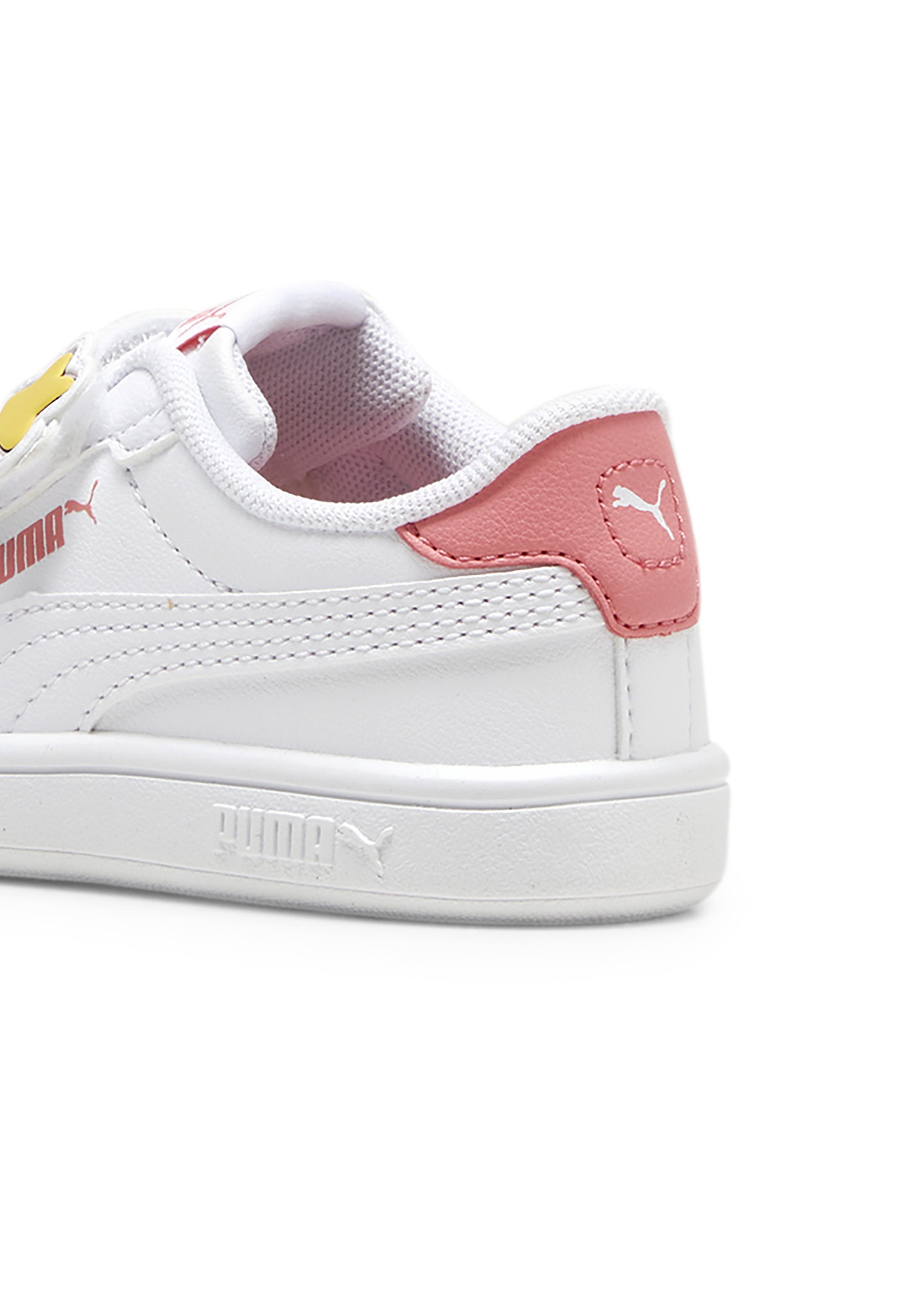 Puma SMASH - Scarpine per neonati - bianco-frutto della passione