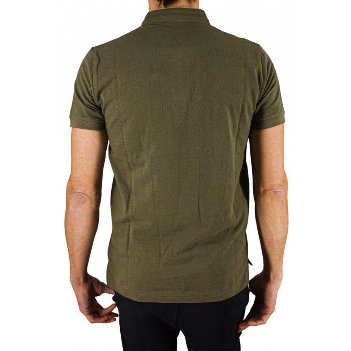 Cerruti 1881 Polo manches courtes col mao New Firenza Kaki Homme
