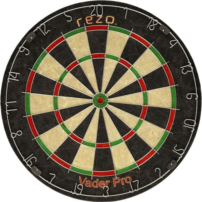 Dartbord - VADER PRO - Doelwitset en 6 darts inbegrepen - Sisalvezels - REZO