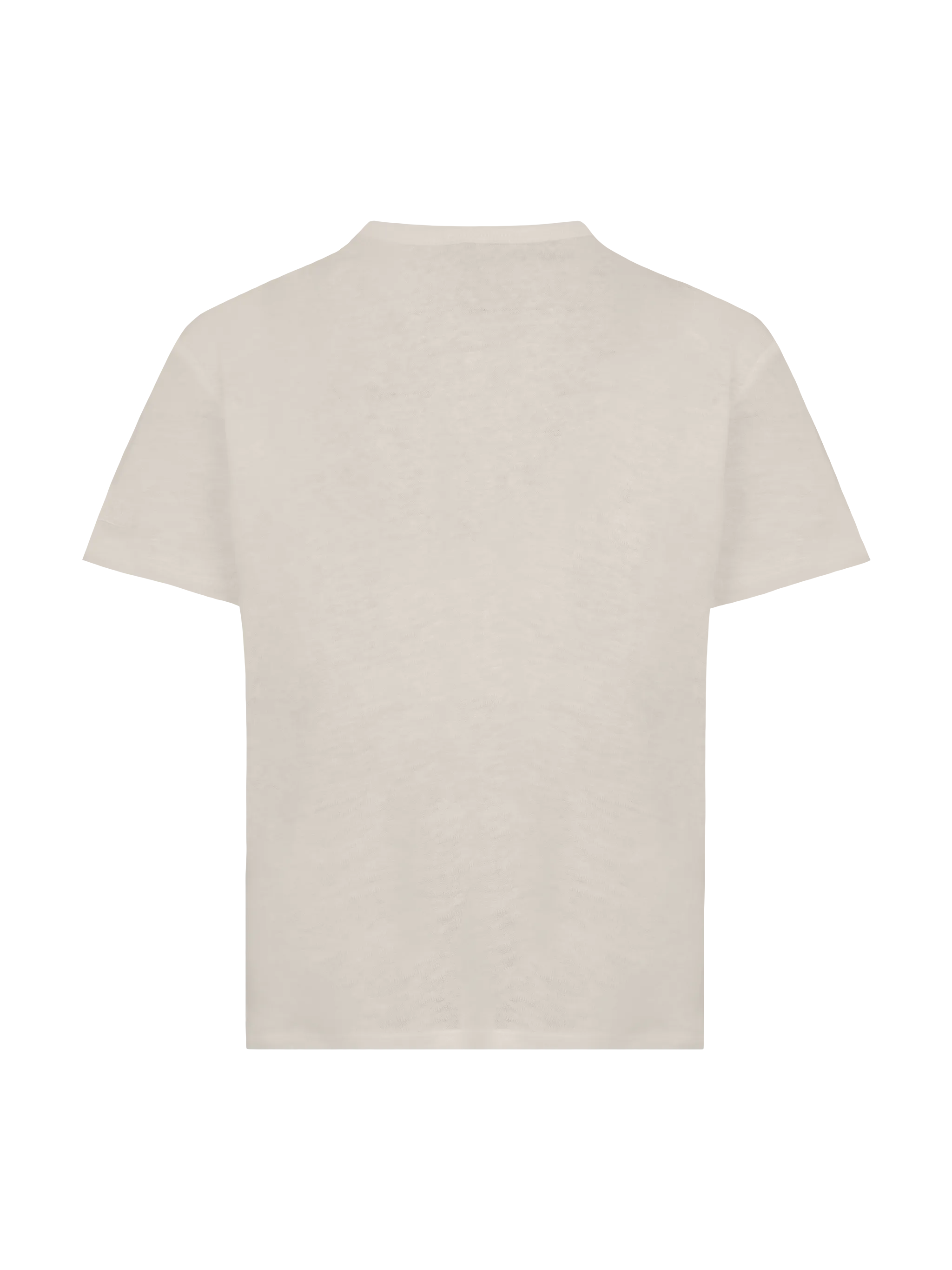 T-shirt Alex in jersey lino bianco panna