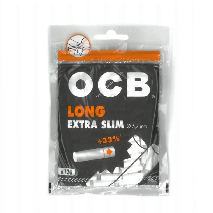 OCB - Lot de cinq paquets de Filtres Long Extra Slim