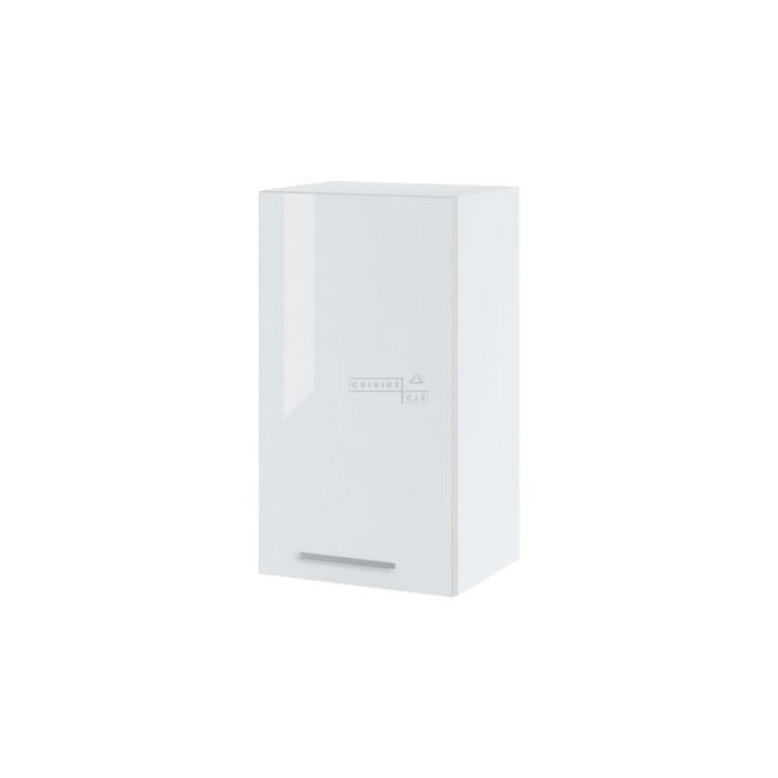 Meuble haut de cuisine Bellissi Blanc Brillant 1 porte L 40 cm - Cuisineandcie