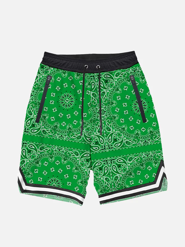 Lange zwembroek voor jongens met bandana-print