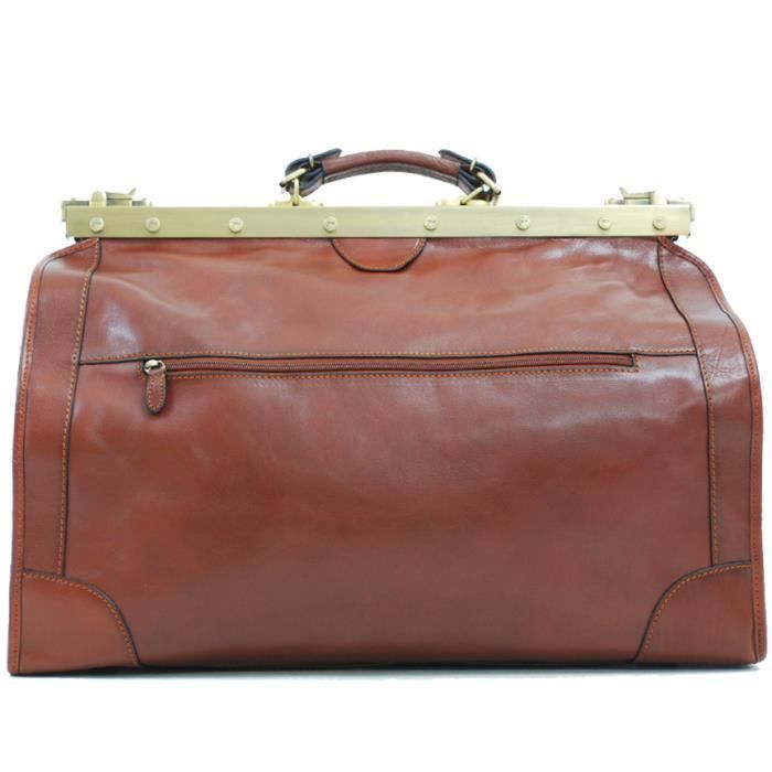 Sac de voyage Doctor Bag en Cuir - Marron