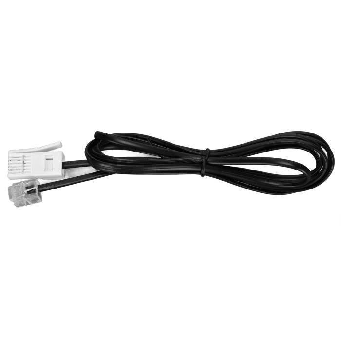 Vvikizy Téléphone fixe KX‑T504 Téléphone Filaire Simple Téléphone de Bureau Multifonctionnel avec Gros telephonie telephone Noir