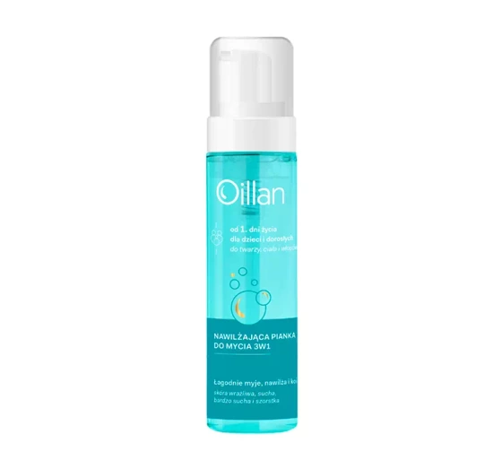 Oillan nawilżająca pianka do mycia 3w1 200 ml